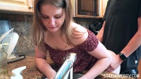 Eliza Eves POV - naive chubby teen becomes teacher's personal slut on COVID LOCKDOWN