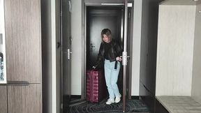 I jerk off as the maid arrives &#x2014; he stares &mdash;  then pounds me hard and licks me raw