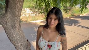 CASUAL SEX WITH STRANGER, I invite a young Latina to my apartment to fuck her