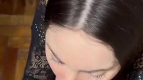 Hot Greek beauty seduces with intense passion and wild desire