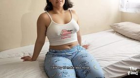 Neighbor surprises big ass Milf and helps her with her `back pain`