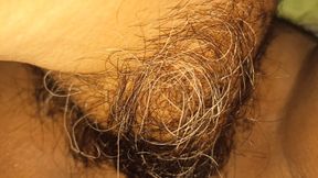 my wife&#039;s hairy pussy and clitoris