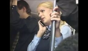 double penetration on the bus at night