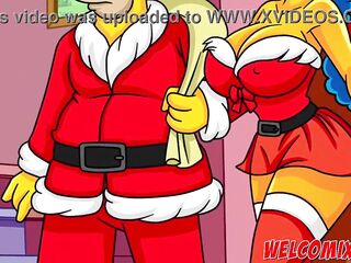Christmas Present! Giving his wife as a gift to beggars! The Simptoons, Simpsons Comics