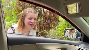 Hippie Slut Hitchhikes & Rides Cock Across Country