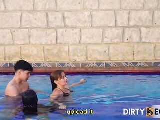 PART 1: SWIM TRAINER BANGS MY STEPDAUGHTER IN THE BUTT AND I CATCH 'EM ONE AS WELL AS THE OTHER