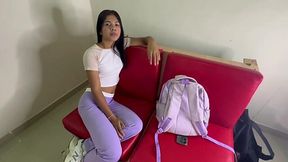 POV fuck with petite Latina step-sis and my big cock