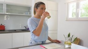 Perky Breasted Babe Ally Breelsen Fucks and Squirts