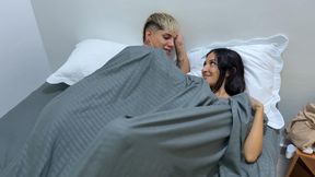 What can happen if I share a hotel room with my stepsister? REAL AMATEUR SEX.