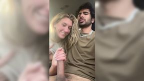 The blonde babe is having some kinky fun with her boyfriend.