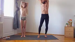 Mutual Yoga And Masturbation Session - Sexy